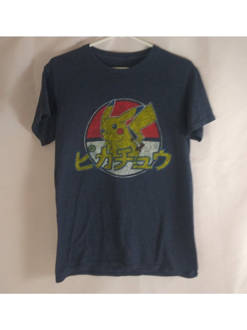 Pokemon Pikachu In Japanese Graphic Design T-Shirt Unisex Size Small